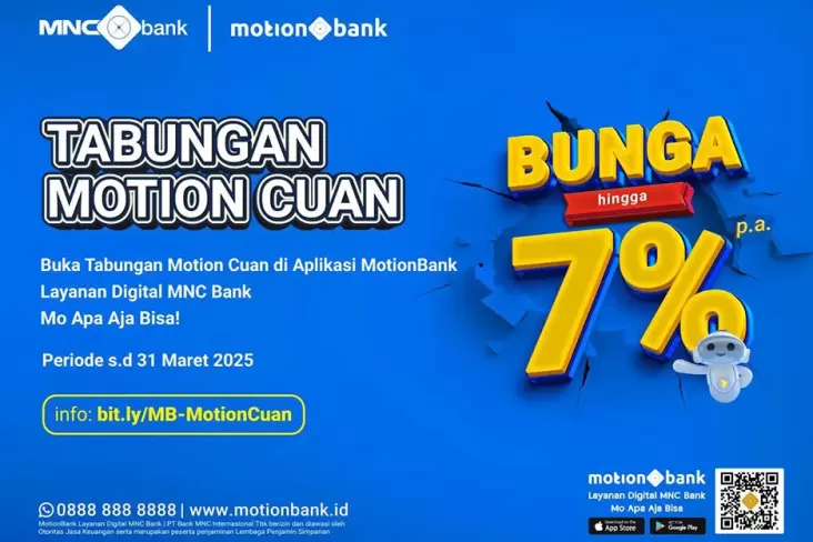 Tarik lalu Setor Tunai Makin Gampang serta juga Cuan, Nikmati Benefitnya di Tabungan Motion Cuan!