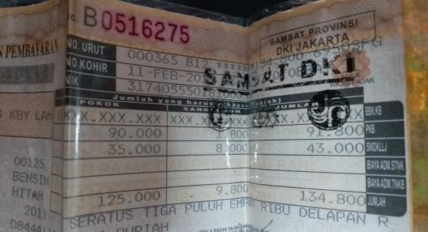 Biaya Ganti Warna Motor pada STNK juga BPKB 2025