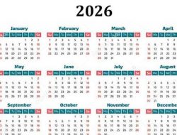 Kalender 2026: 17 Libur Nasional dan 8 Cuti Bersama, Kapan Lebaran 1447H?
