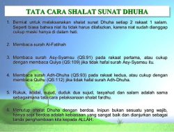 Niat dan Cara Sholat Dhuha 2 Rakaat
