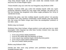 Contoh Teks MC Isra Miraj 2026 dalam Bahasa Jawa