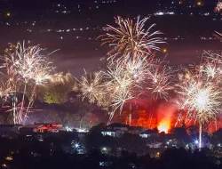 Pesta Tahun Baru 2026 di Kaltim, Kembang Api Hiasi Langit