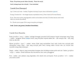 Makna Homofon dan 50 Contoh Beserta Artinya