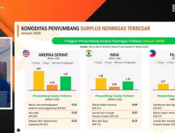 Daftar negara dan komoditas penyumbang surplus perdagangan